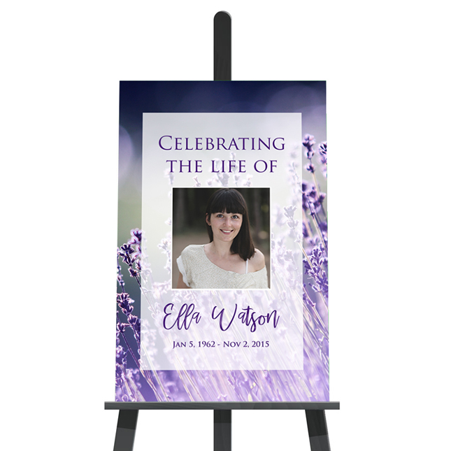 Show details for Lavender Lights Memorial Poster