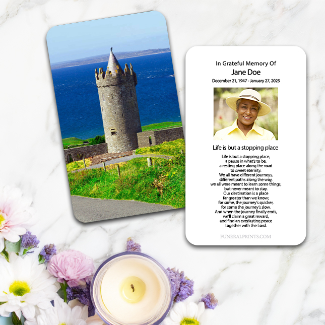 Show details for Doonagore Castle Spanish Prayer Card