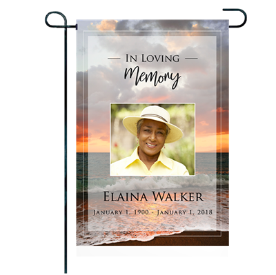 Show details for Ocean Sunset Garden Flag