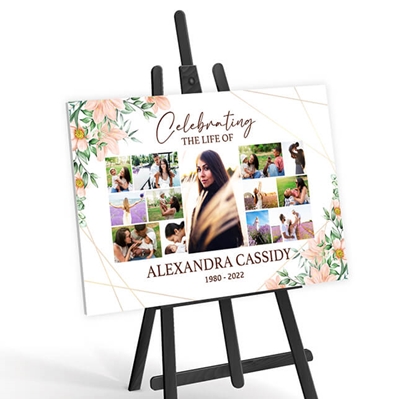 Show details for Celebration of Life Photo Collage Poster