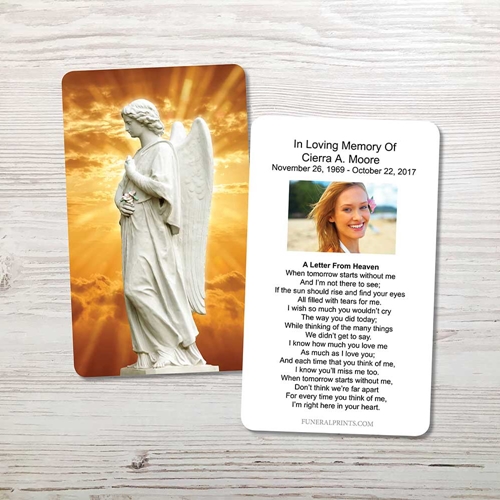 Picture of Angel 1 Memorial Card