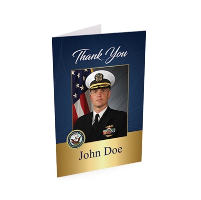 Show details for US Navy Thank You Card