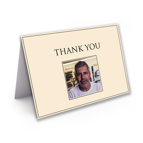 Show details for Modern Cream Thank You Card