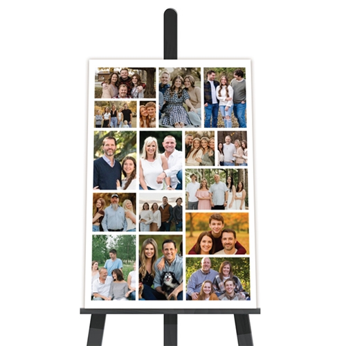 Show details for 16 Photo Portrait Collage Poster