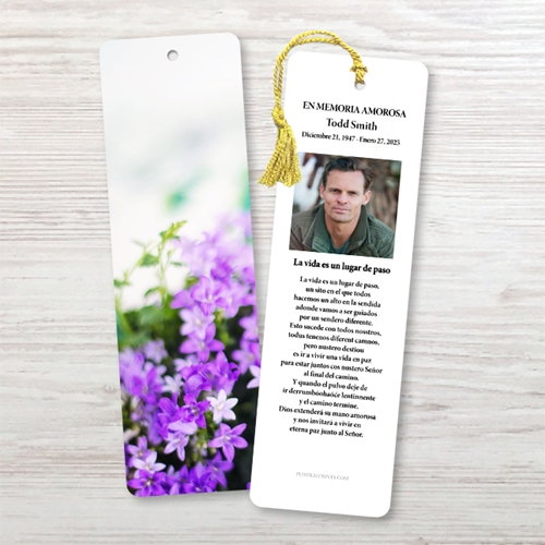 Show details for Soft Lavender Spanish Bookmark