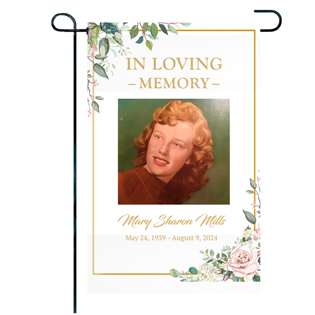 Show details for Floral Garden Flag