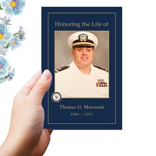 Show details for US Navy Funeral Program