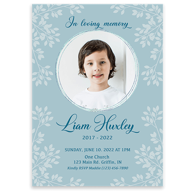 Show details for Leaves Silhouette Invitation