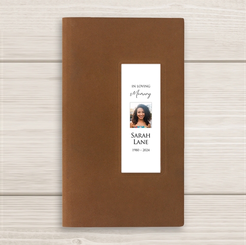Picture of Custom Guest Book - Brown