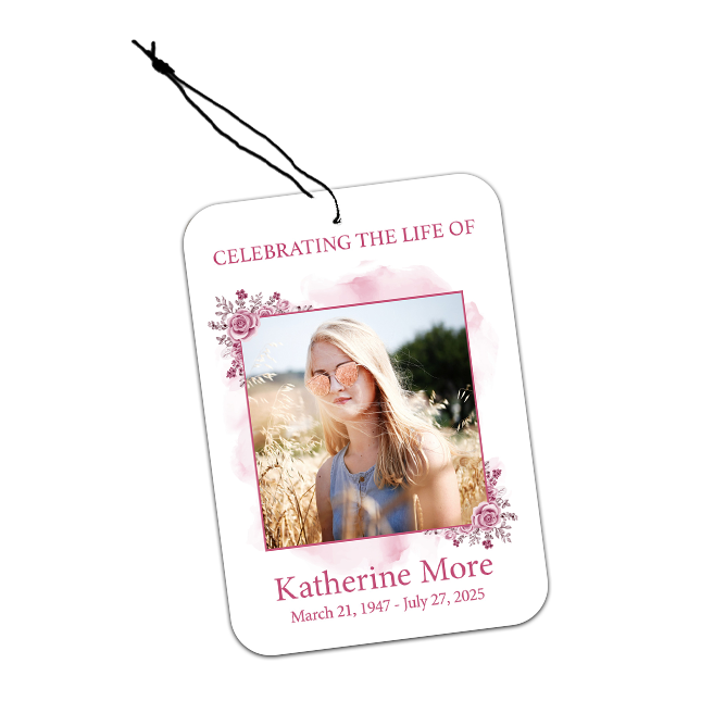 Show details for Pink Floral Air Freshener
