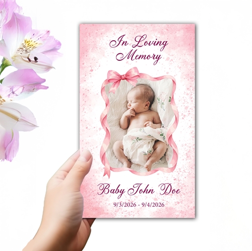 Show details for Baby Girl Trifold Program (MegaEdit)