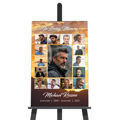 Show details for New Day Collage Funeral Poster