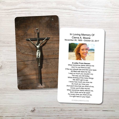Picture of Crucifix Memorial Card