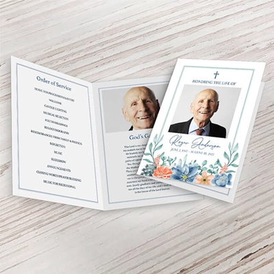 Show details for Multi Floral Religious Premium Program (8.5x11)