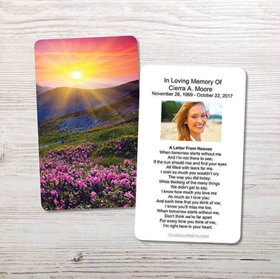 Show details for Purple Fields Memorial Package