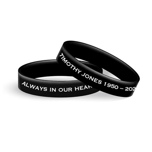 Show details for Black and White Classic Wristband