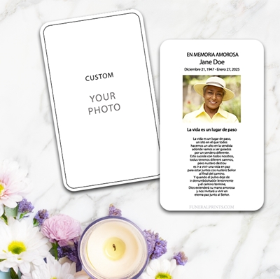 Show details for Custom Spanish Prayer Card