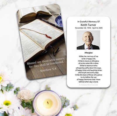 Show details for Blessed Comfort Quote Prayer Card