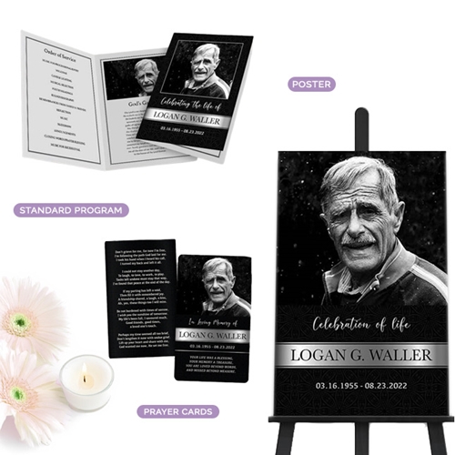 Show details for Black Silver Classic Memorial Package