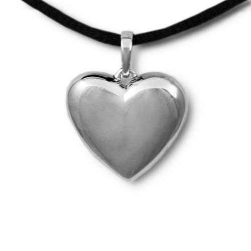 Picture of Full of Love Heart Cremation Pendant - Sterling Silver