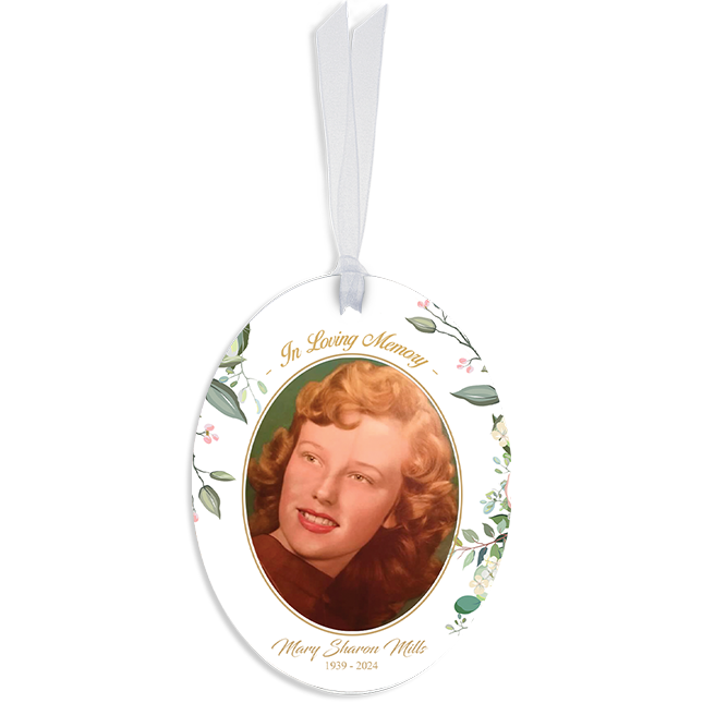 Show details for Floral Oval Ornaments
