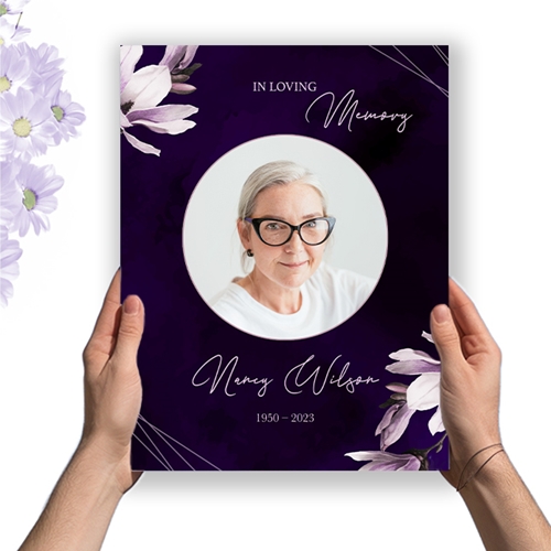Show details for Purple Lilies Program (8.5x11) 