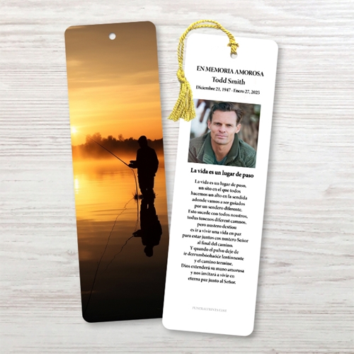Show details for Fly Fisherman Spanish Bookmark
