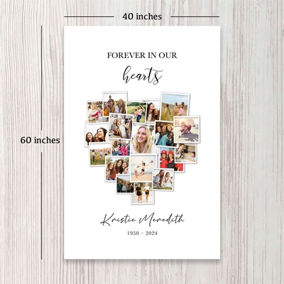 Show details for Heart Collage Blanket