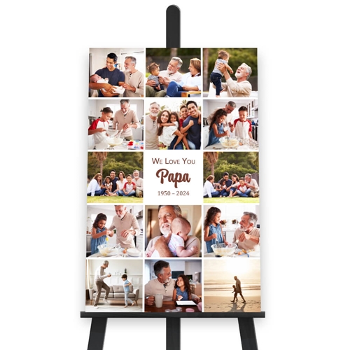 Show details for 14 Photo Collage Vertical Poster