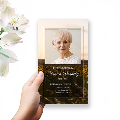 Show details for Sunflower Trifold Program 