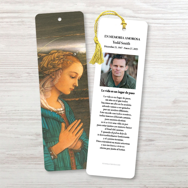 Show details for Mary 2 Spanish Bookmark