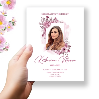 Show details for Pink Floral Program 