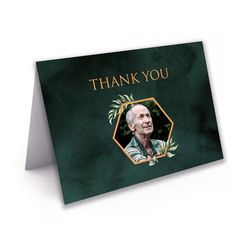 Show details for Green Stardust Thank You Card