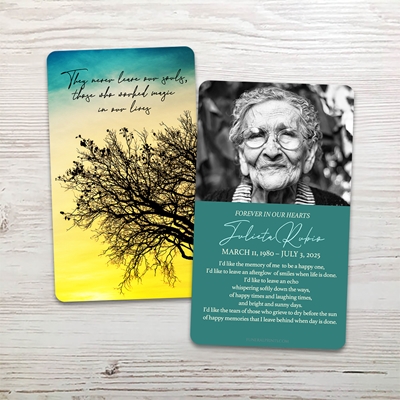Show details for Magic in Our Lives Quote Memorial Card