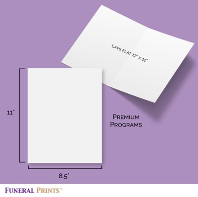 Show details for Blessed Life Funeral Program (8.5 x 11) 