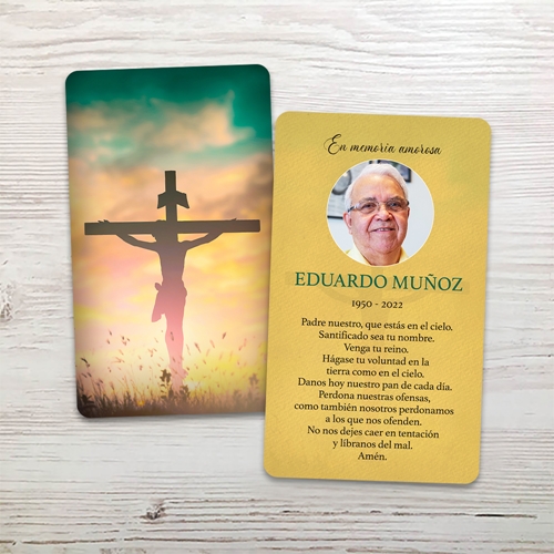 Picture of Crucifix Memorial Card