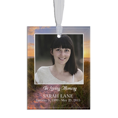 Show details for Pathway Home Rectangle Ornament