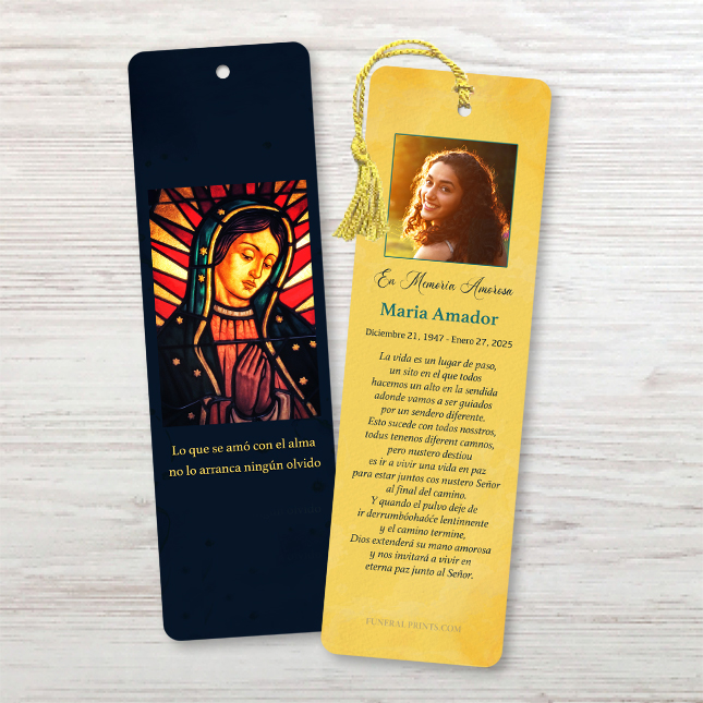 Show details for Virgin of Guadalupe Spanish Bookmark