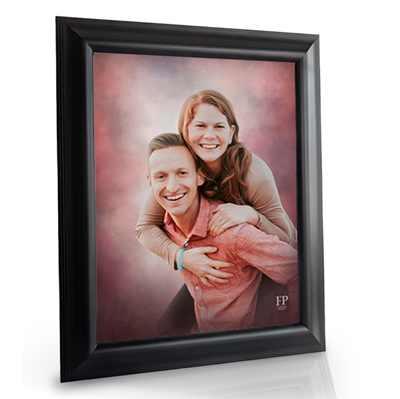 Show details for Framed Memorial Portrait - Rose Studio Background