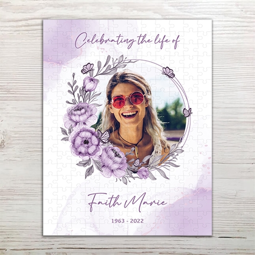 Show details for Purple Floral Puzzle