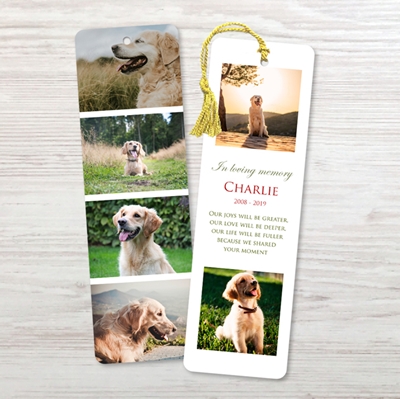 Show details for 6 Photo Pet Collage Border Bookmark