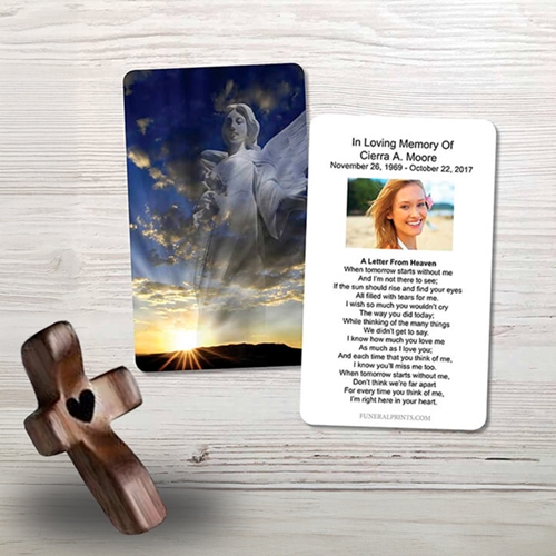 Show details for Hope and Love Angel Memorial Card