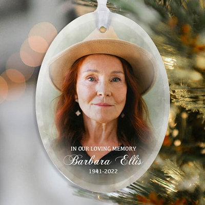 Show details for Stars Oval Ornament