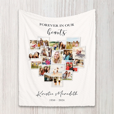 Show details for Heart Collage Blanket