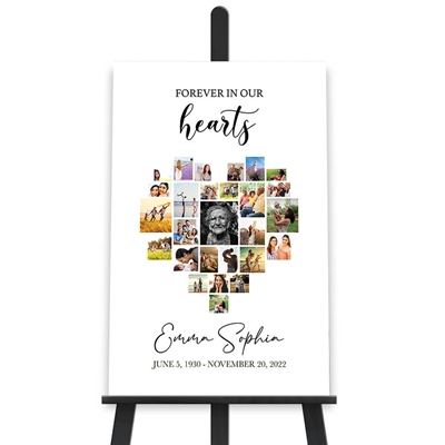 Show details for Heart Collage Poster