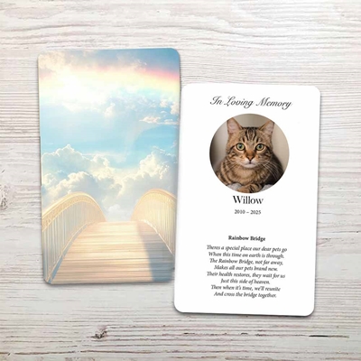 Show details for Rainbow Bridge Memorial Card