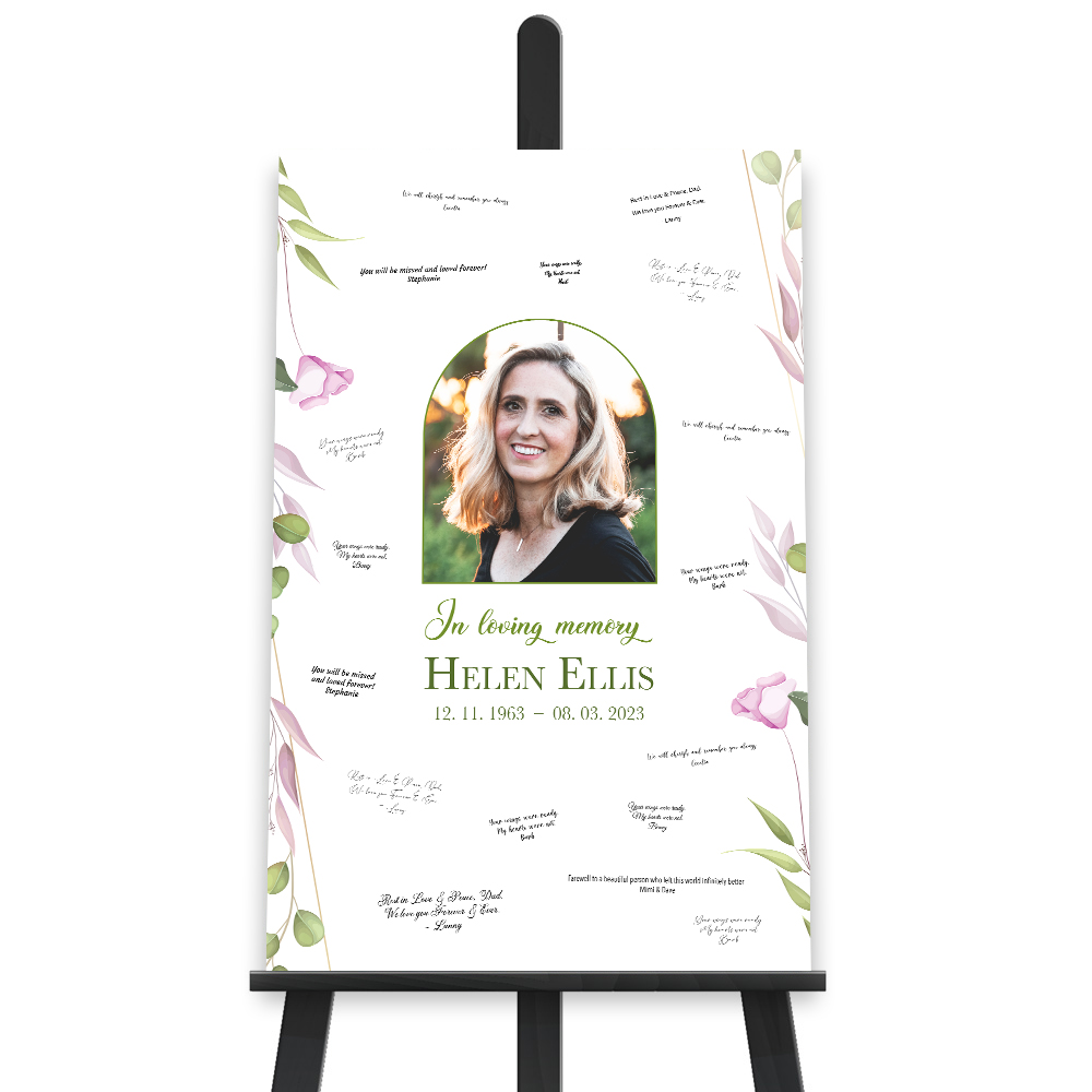 Picture of Floral Border Write On Poster