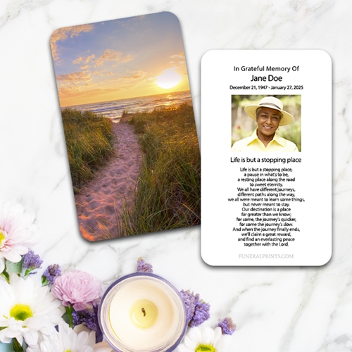 Show details for Pathway Home Large Memorial Card (3" x 4.75")