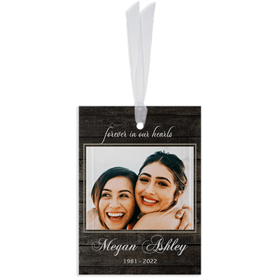 Show details for Wood Frame Rectangle Ornament