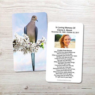 Show details for Dove Memorial Card